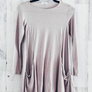 Soprano Mauve Long Sleeve Dress XS
